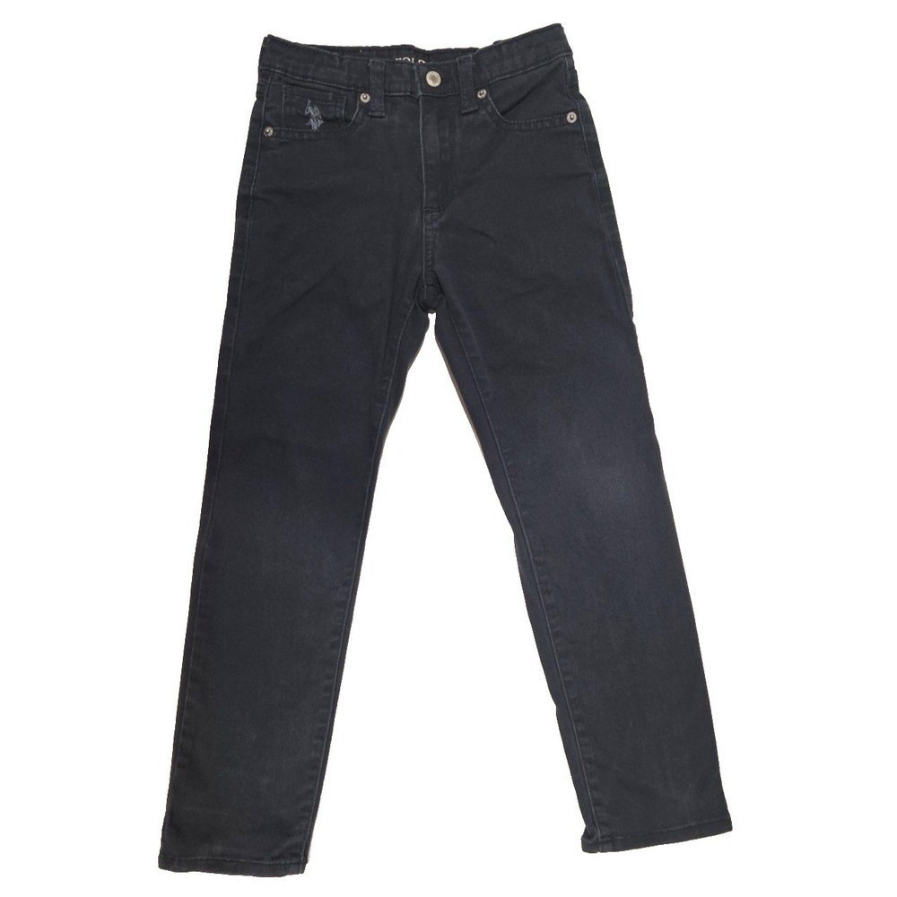 U.S. Polo Assn Boys Skinny Jeans –‎ Adjustable Waist – Blue – Stretch – Size 7